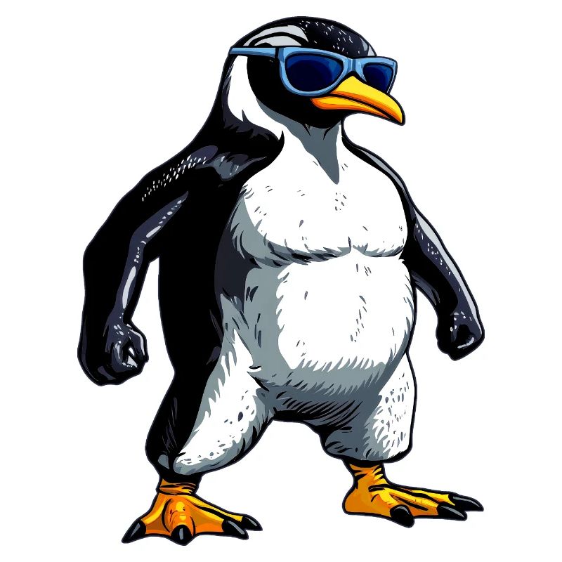 Pinguin Bodybuilder