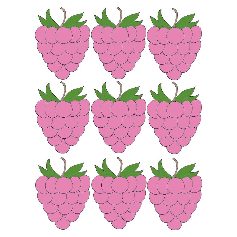 Raspberry Grid Pattern
