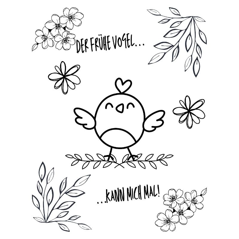 Früher Vogel mit Attitüde