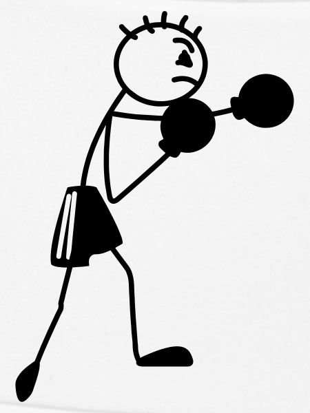 Boxfigur Strichmännchen
