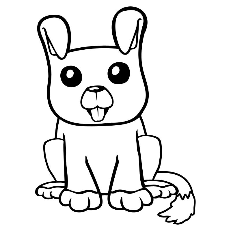 chien assis mignon petit chiot heureux animal de compagnie