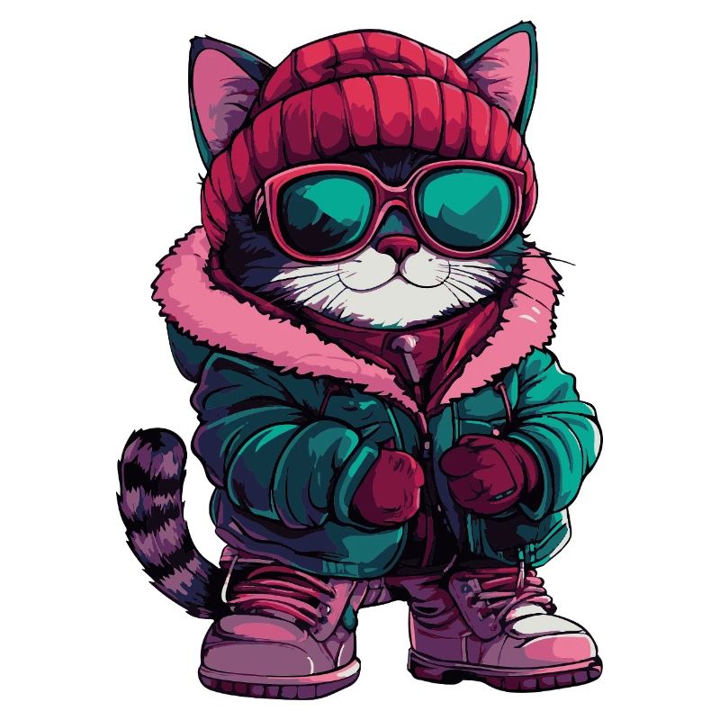 Katze Cool Comic