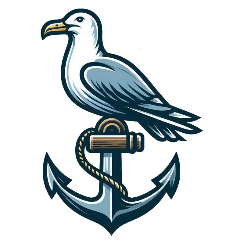 Anker mit Möwe
