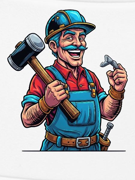Handwerker Stolz: Hammerharte Arbeit!