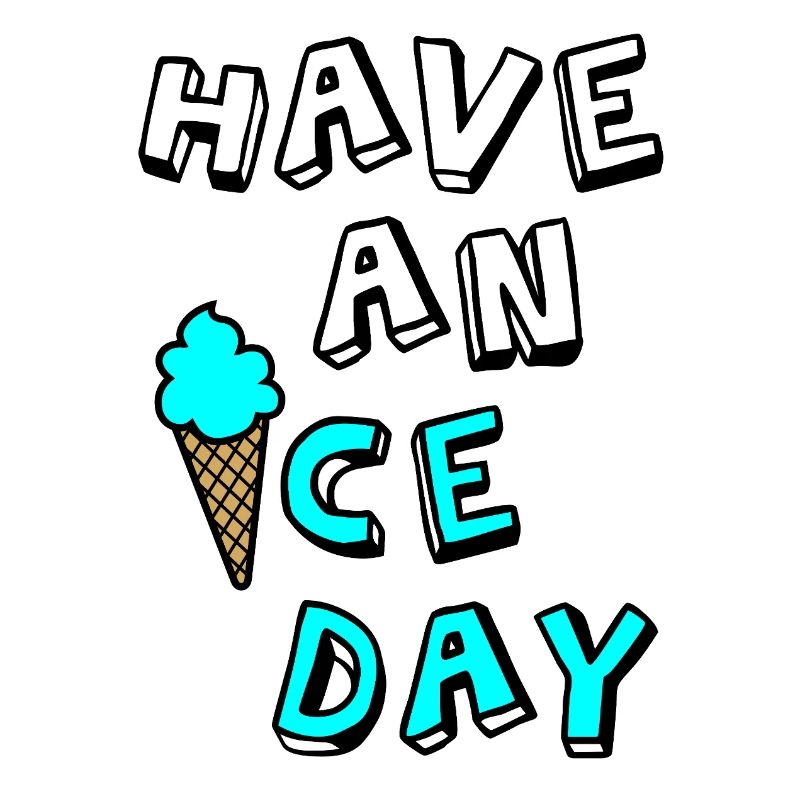 Eis Comic Sommer Urlaub coole Sprüche Eiskrem Fun