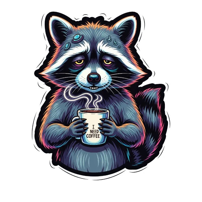 Waschbär: Mein Kaffee-Notfall