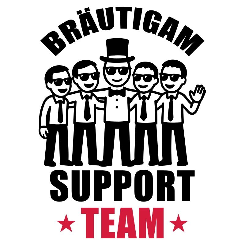 Groom Support Team Wedding