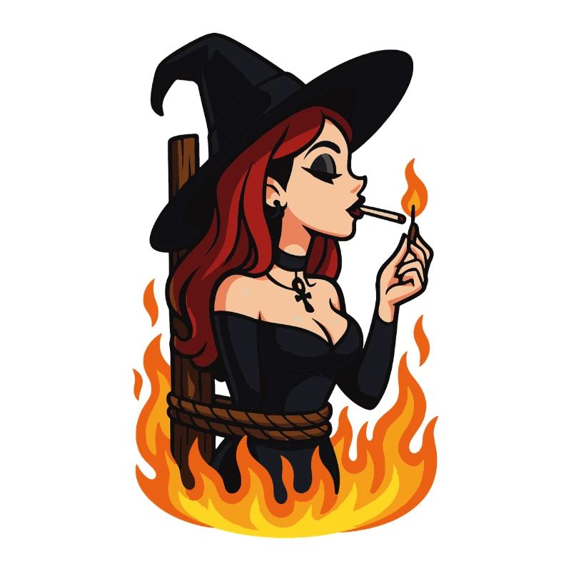 Witch in Flames – Gothic Halloween