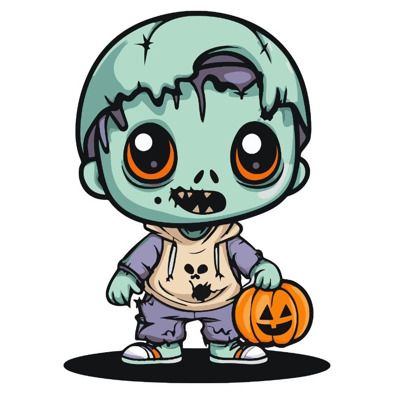 Zombie Halloween Creepy Comic