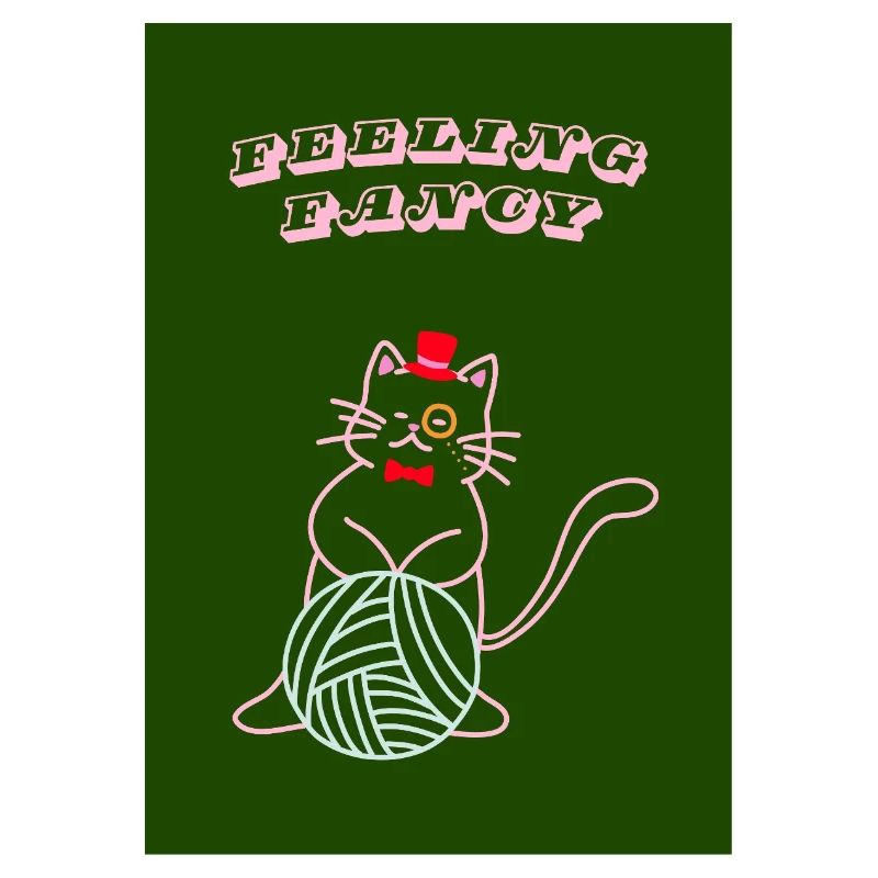 Chat qui se sent chic