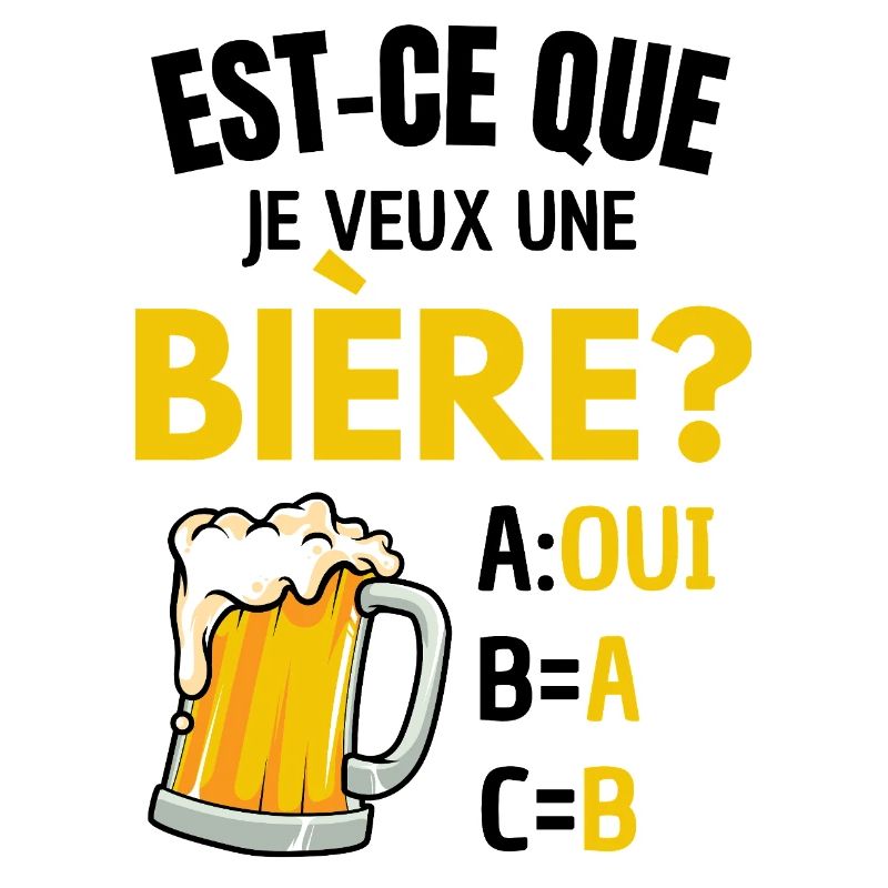 Will ich ein Bier? Beauf Alkoholwitz