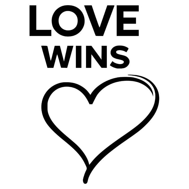 Love Wins Regenbogen Liebe Statement Design