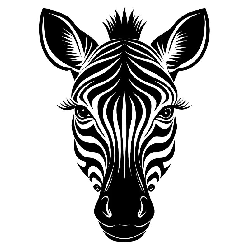 Zebra face