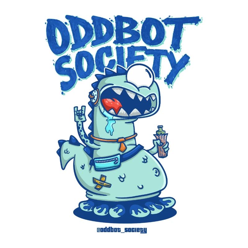 SOCIÉTÉ ODDBOT Dino-Robot Bleu