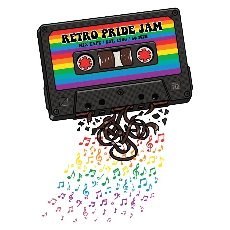 LGBT-Pride-Monat – Retro-Pride-Kassette