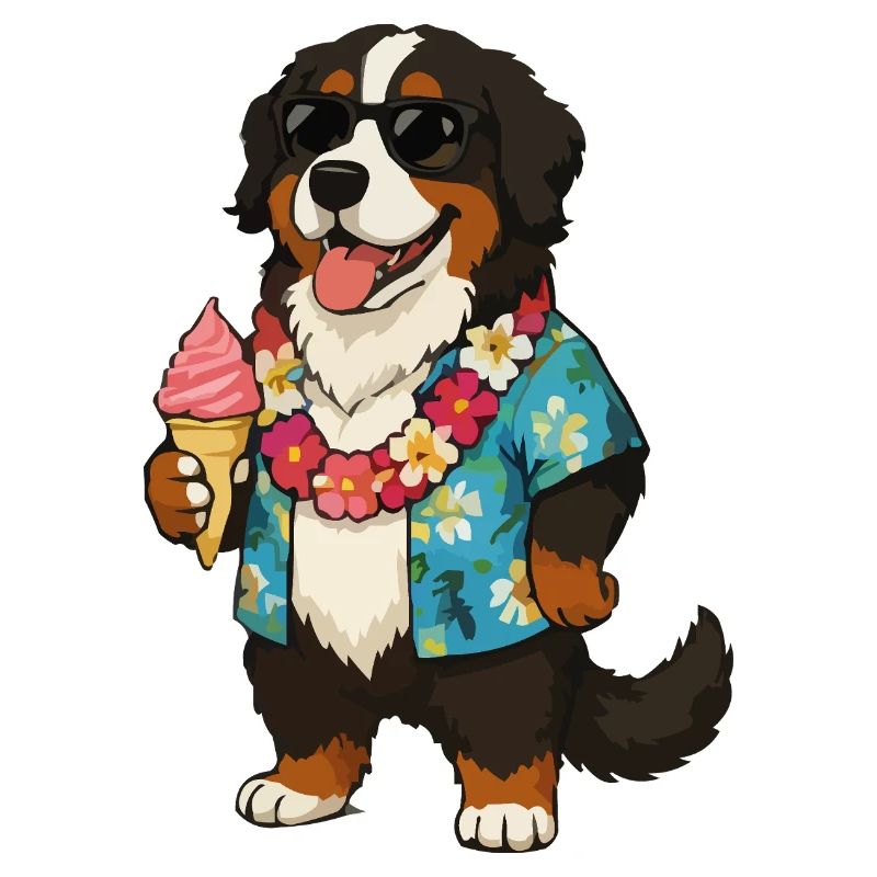 Hawaiianischer Hund mit Eis