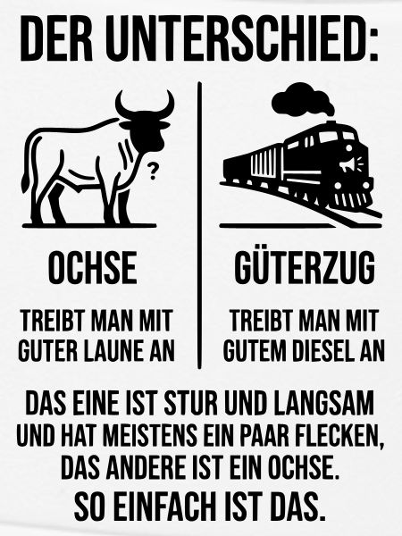 Ochse Güterzug