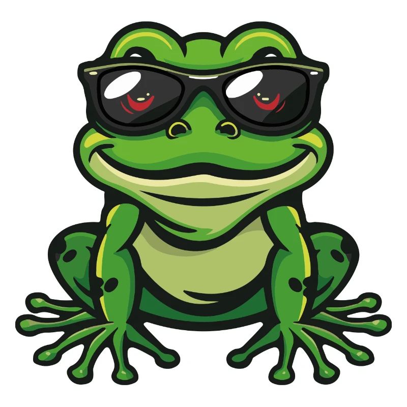 Frosch Comic Cool