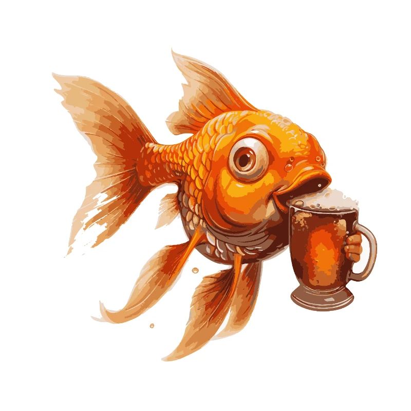 Goldfish Beer Funny