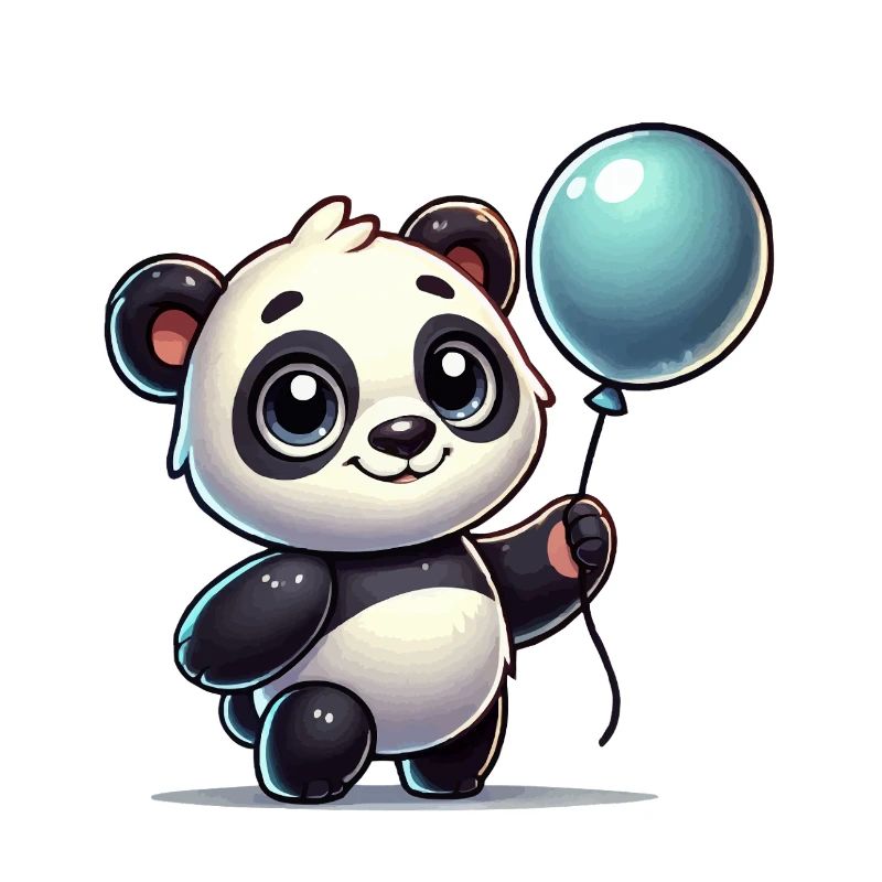 panda comic ballon