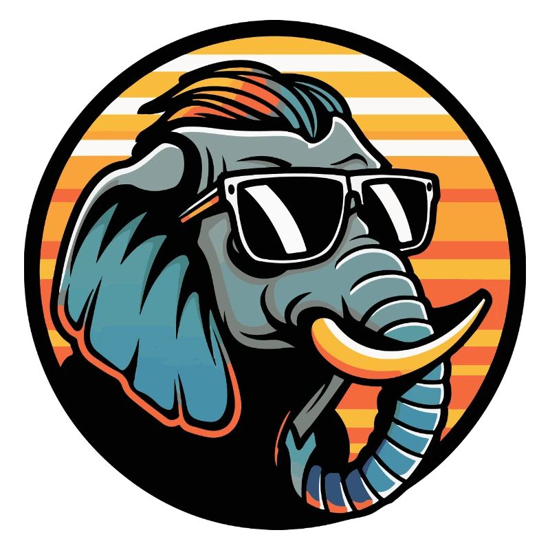 Elephant Comic Cool Summer