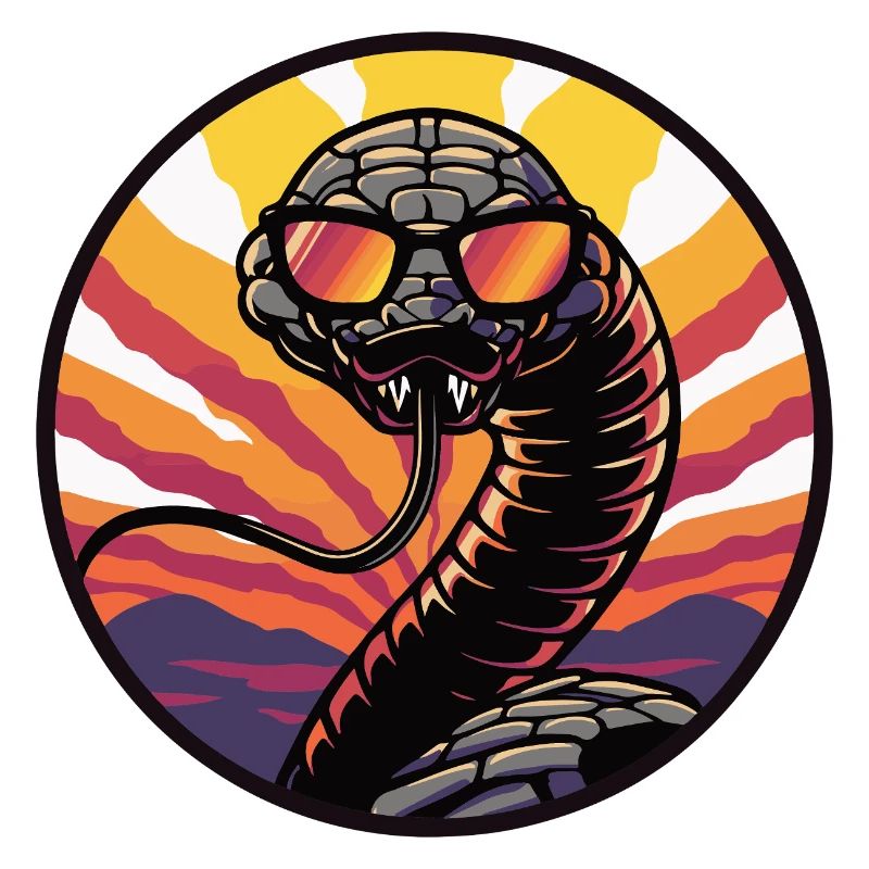 Snake Cobra Comic Cool Summer