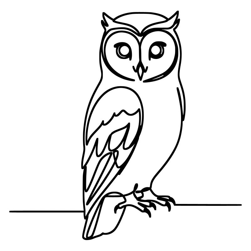 Eule Einzeilig