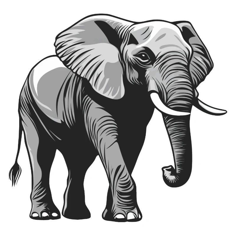 gray elephant