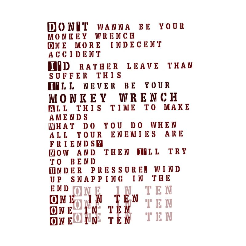 Foo fighters lyrics - monkey wrench