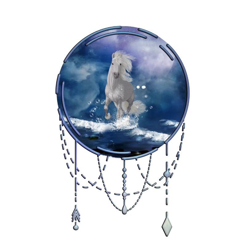 La majesté des loups avec le feu et l’eau