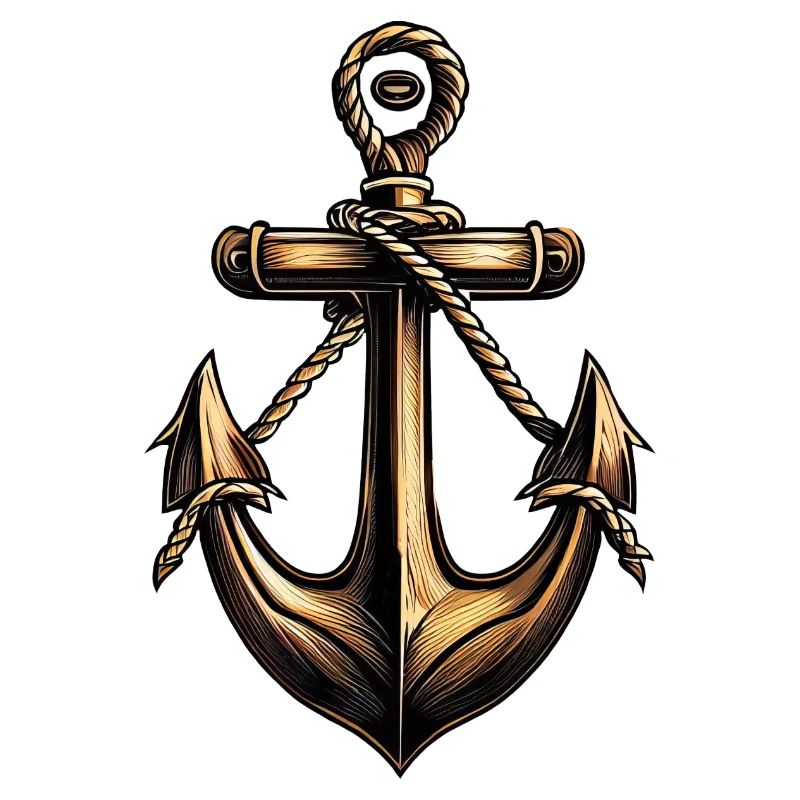 Bronze Anker Motorbootfahrer Segelbootfahrer