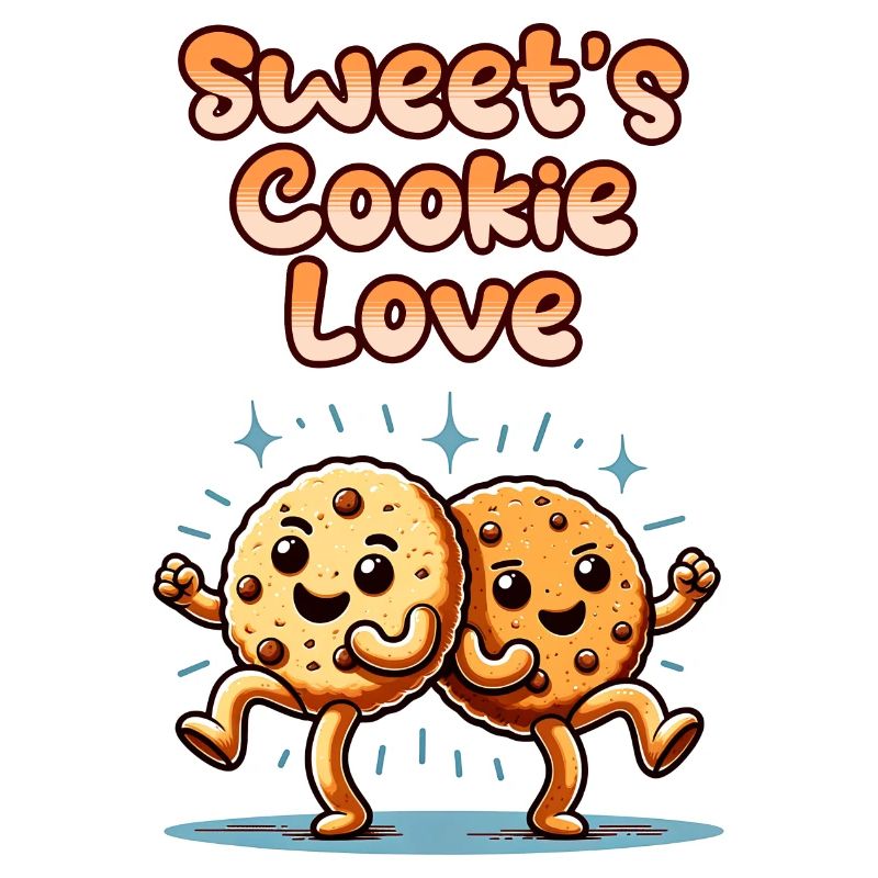 Biscuits mignons Biscuits sucrés Amour danser