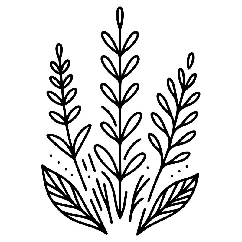 Minimalistisches Design - Pflanzen