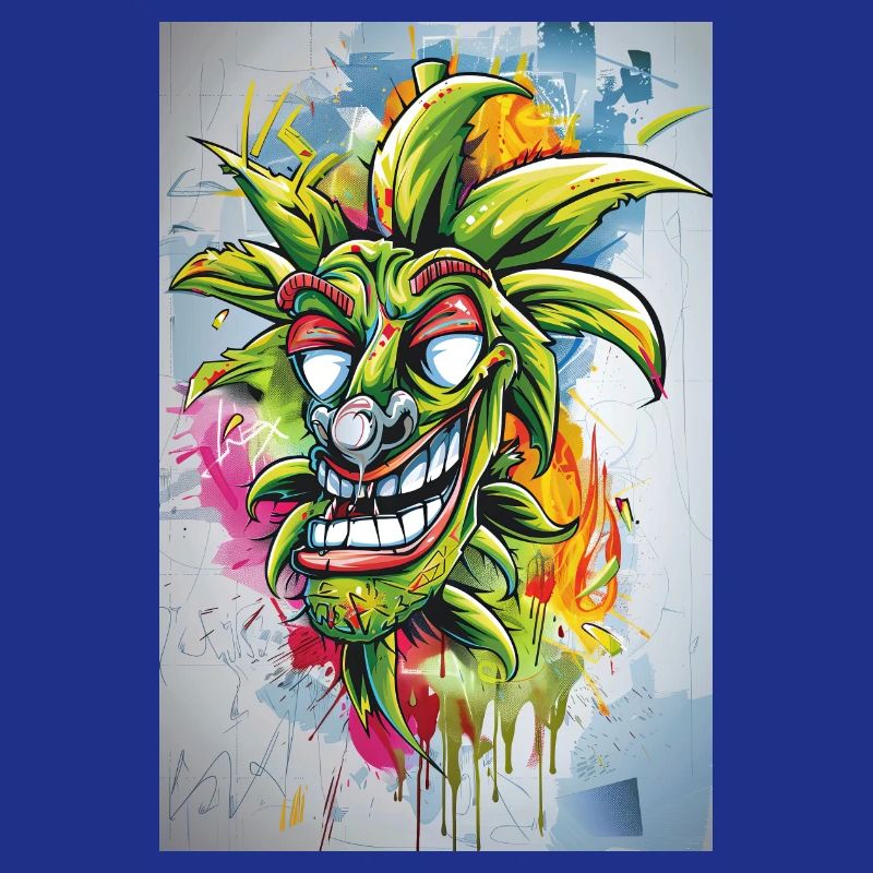 Graffiti Jester Pineapple