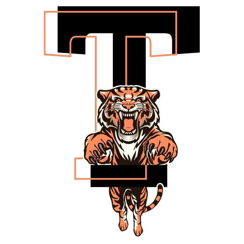 Tiger Buchstabe T - Geschenkidee