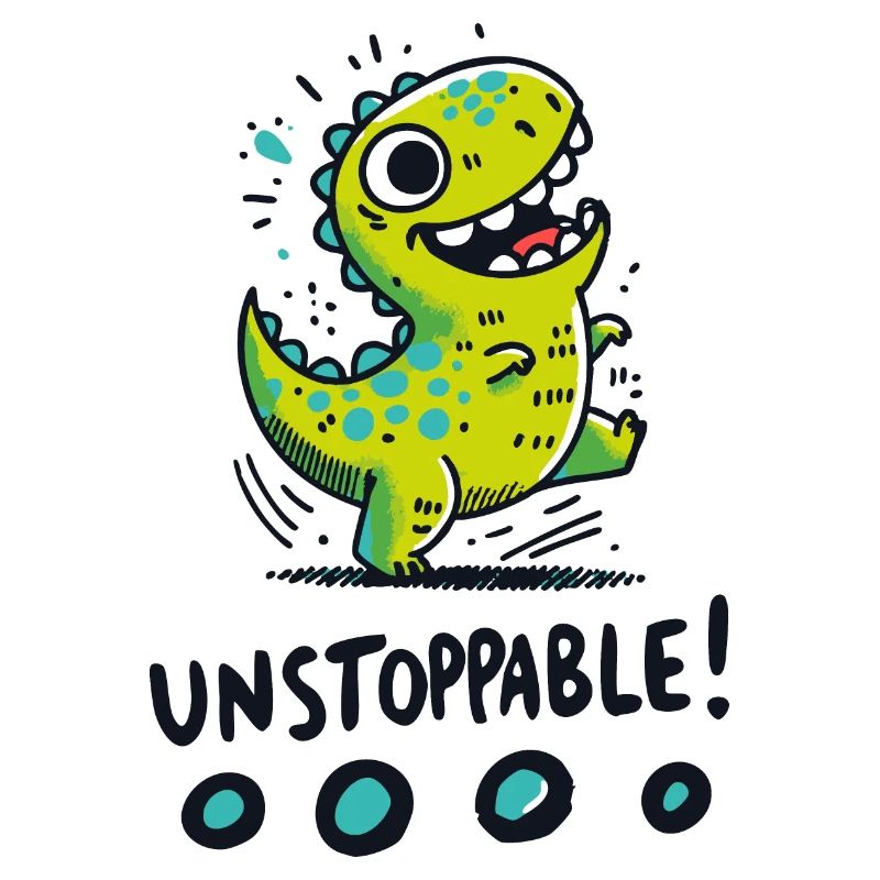 T-Rex Unstoppable – Fun Dinosaur Design