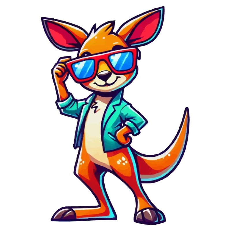 Kangaroo Comic Sonnenbrille