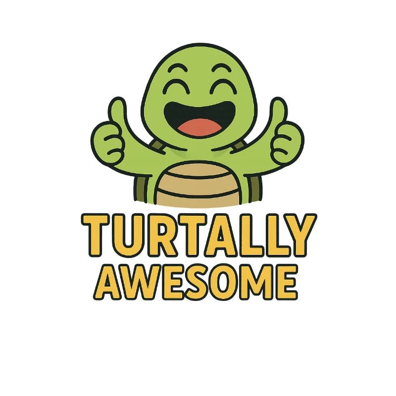 Turtally Awesome – Happy Turtle Thumbs Up
