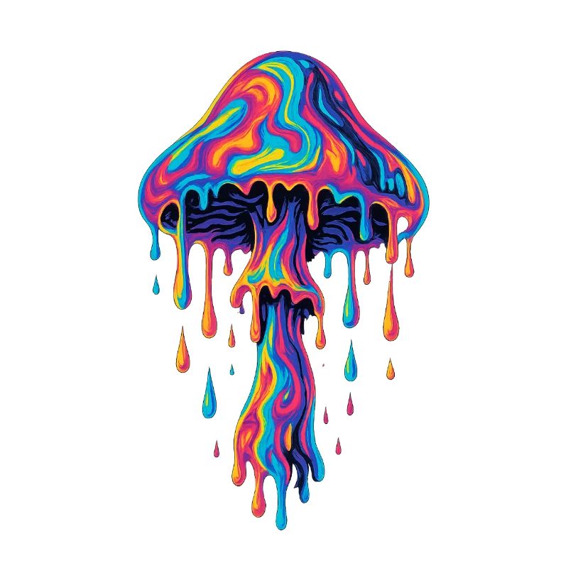 Psychedelischer Magic Mushroom – Tropfender LSD-St