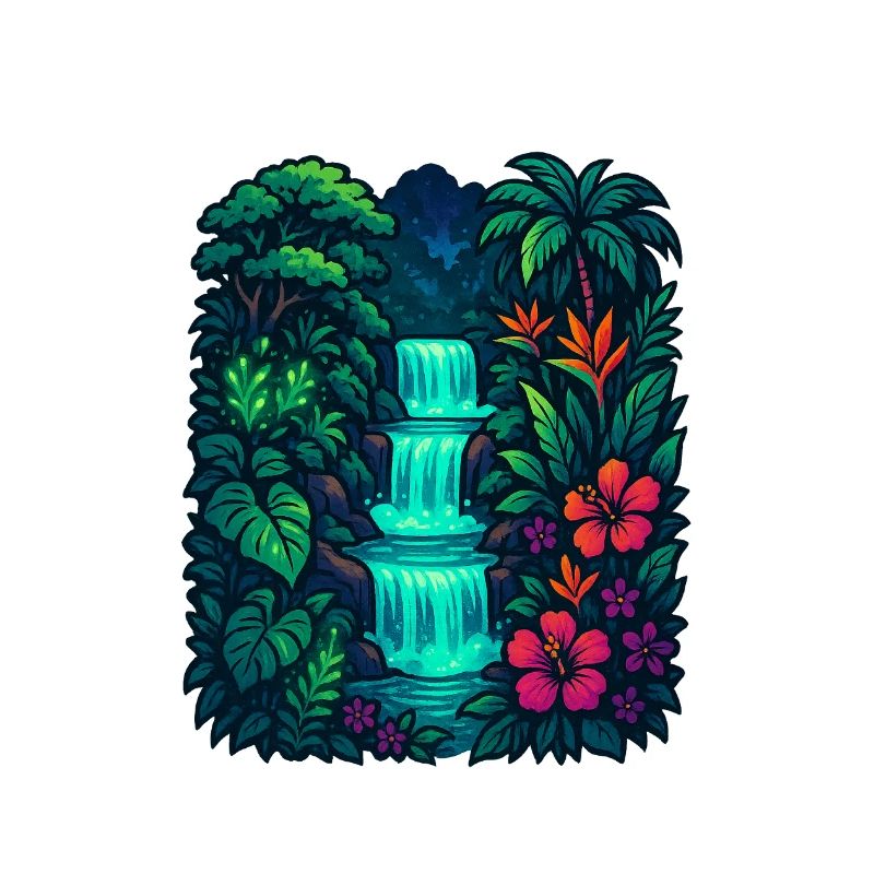 Tropical Waterfall