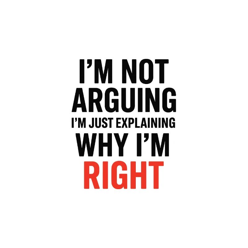 I'm not making arguments Text