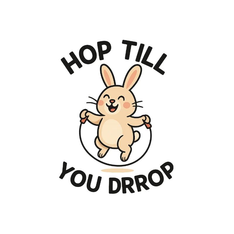 Conception de saut de lapin joyeux