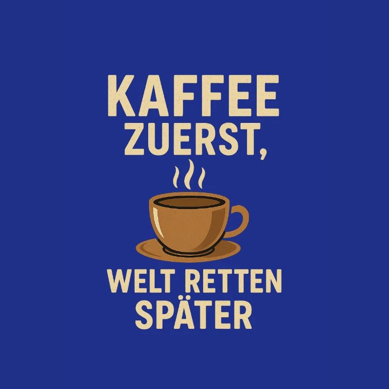 Coffee first, save the world later