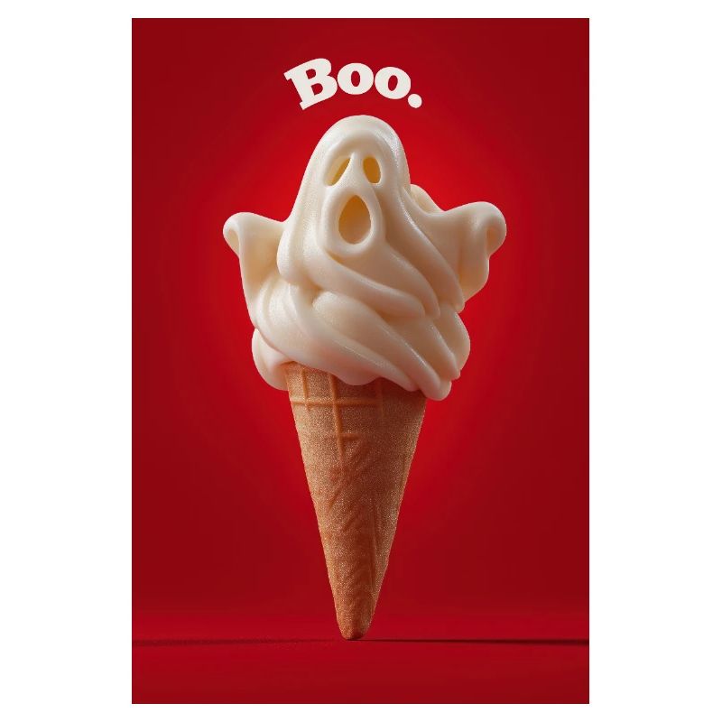 Boo Ghost Cornet de crème glacée