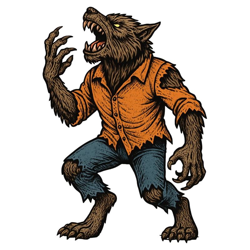 Gruseliger Werwolf - Halloween