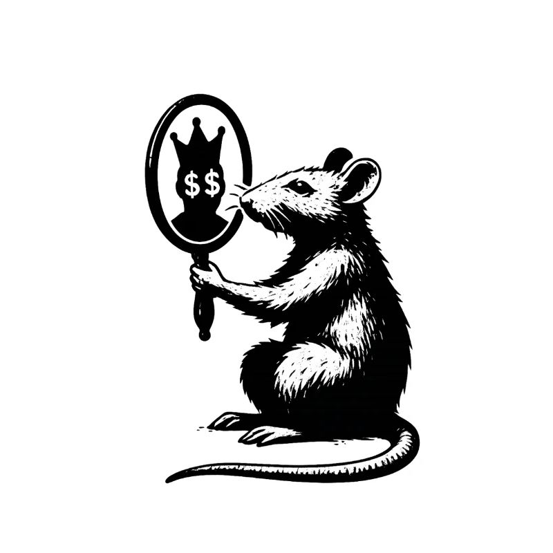 Rat devant le miroir