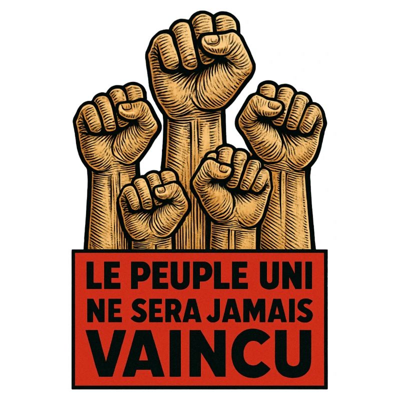 Le peuple uni ne sera jamais vaincu