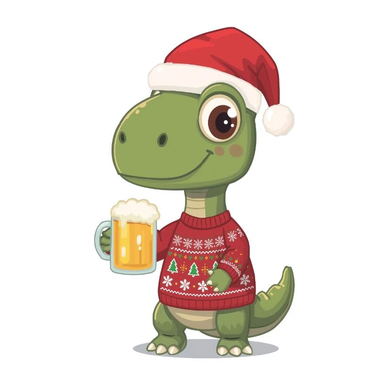 Dino Weihnachts-Festpullover