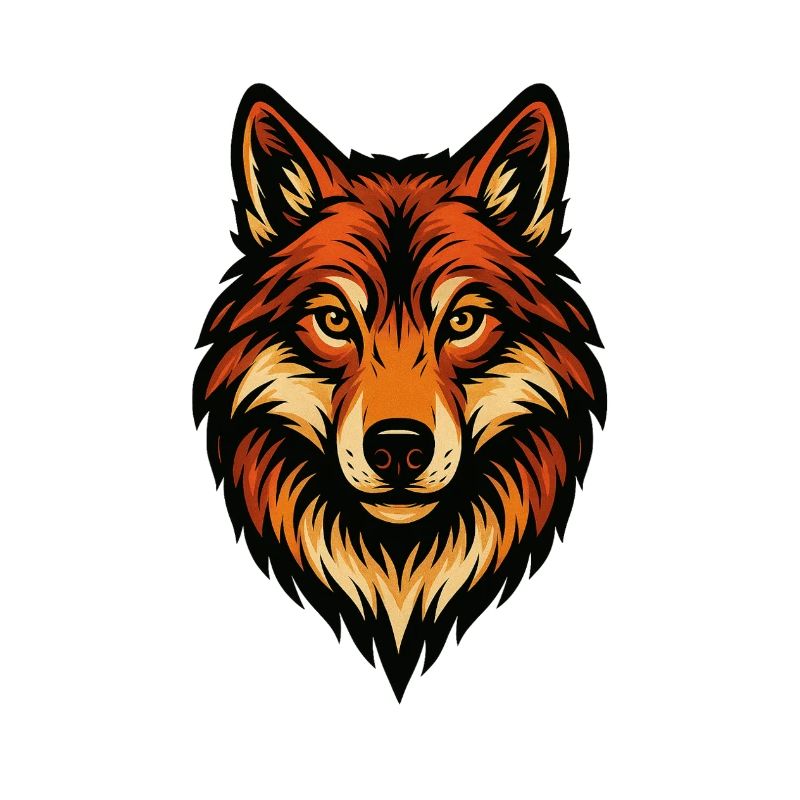 Stylized Fox Head Illustration