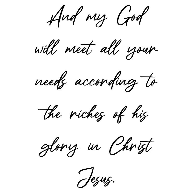 Philippians 4:19 Bible Verses Proverbs Christian